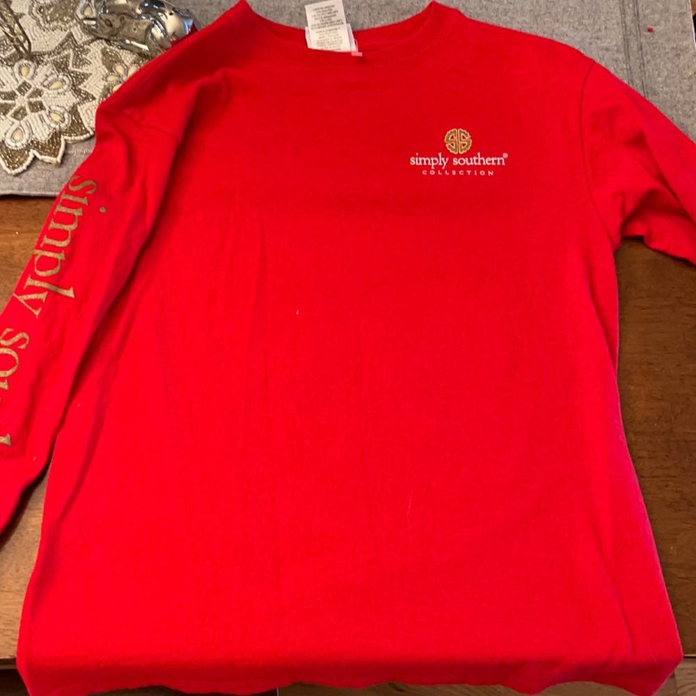 Youth Medium Simply Southern Christmas Shirt